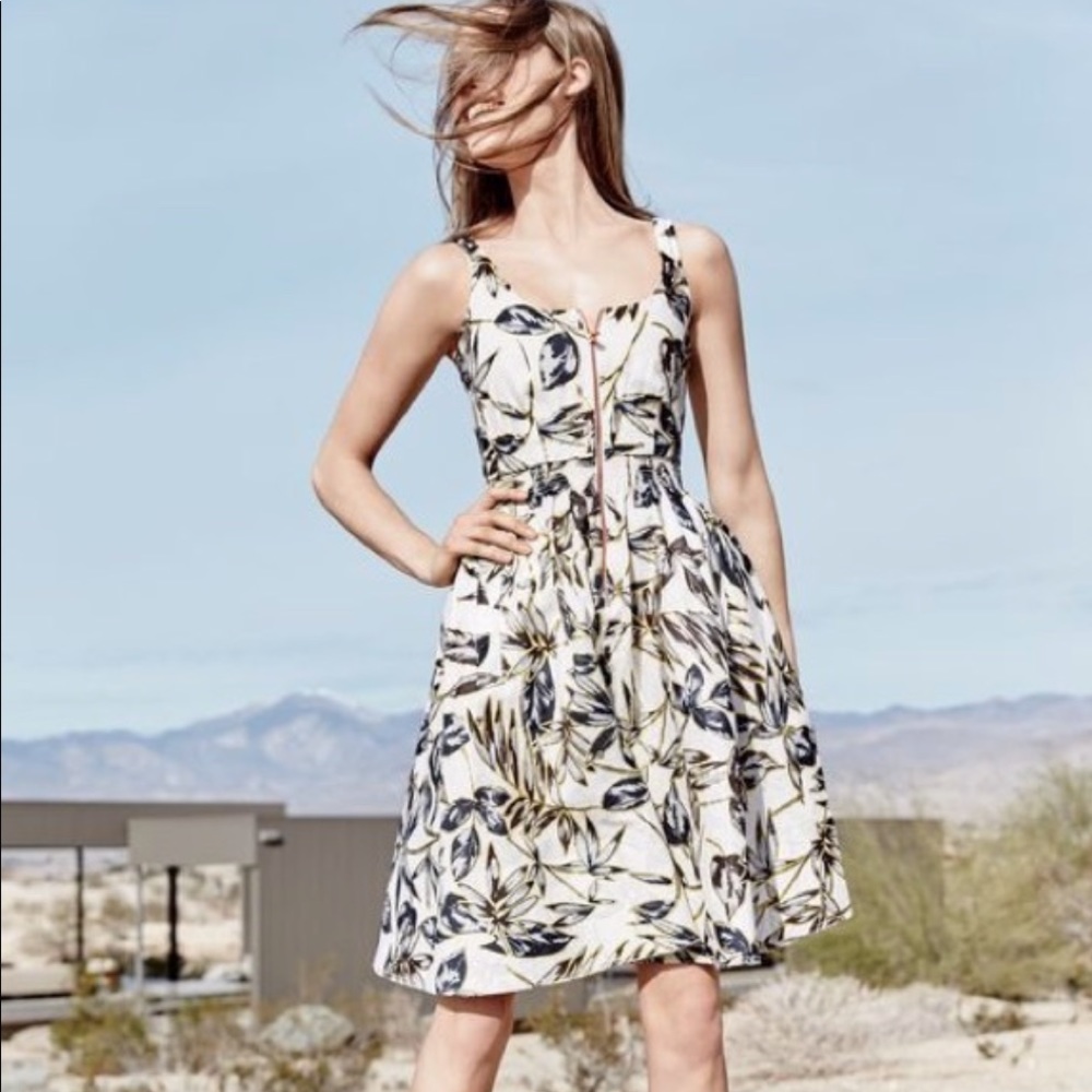 J.crew linen zip front dress